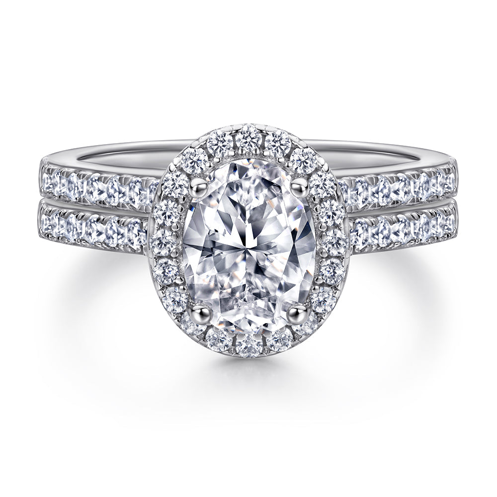 The Ada - Silver Wedding Ring Set (ONLINE ORDER ONLY)