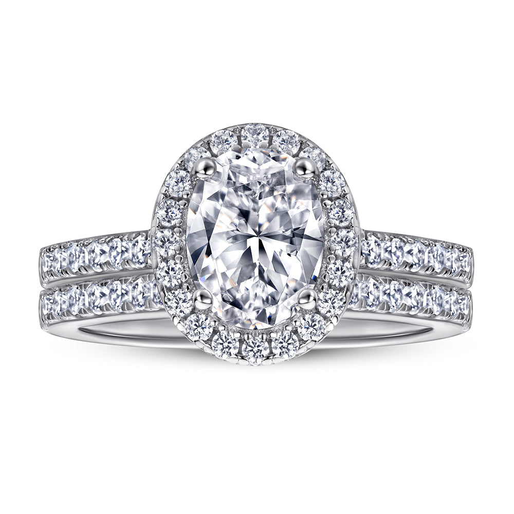 The Ada - Silver Wedding Ring Set (ONLINE ORDER ONLY)