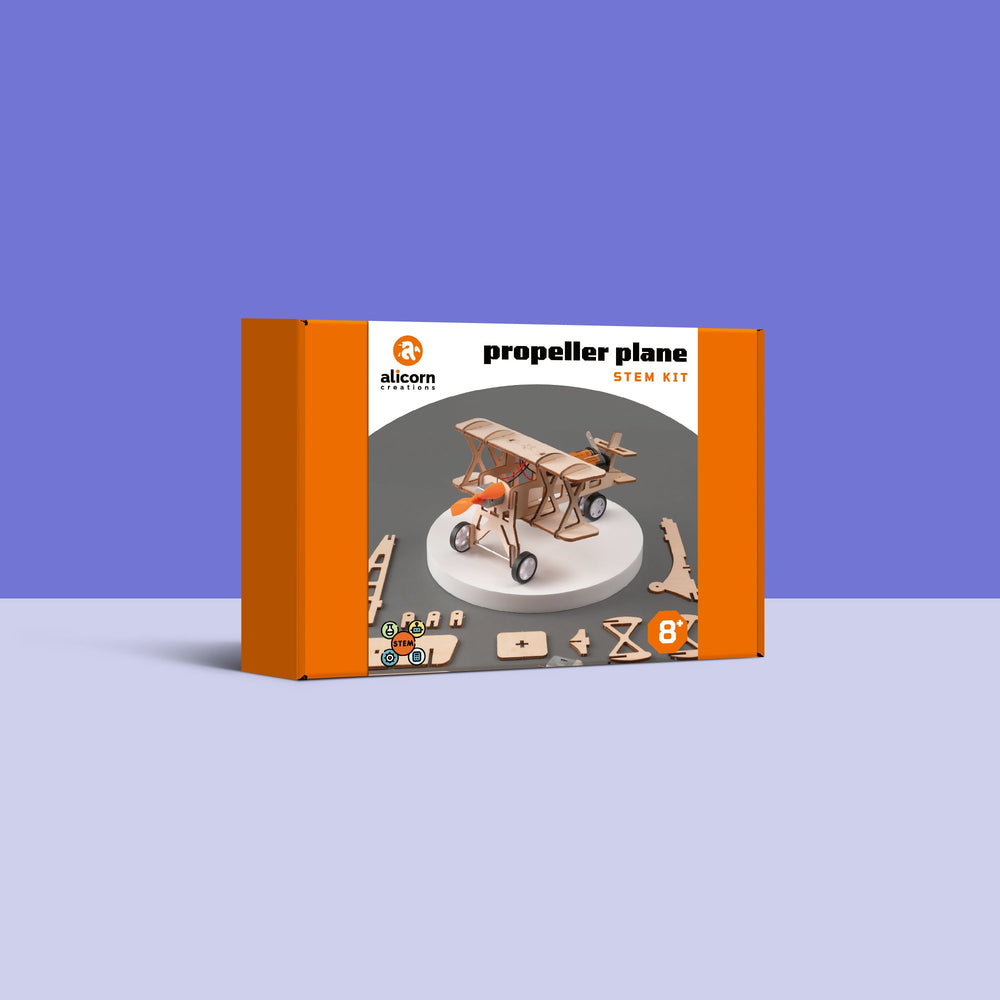 Propeller Plane DIY Kit, Educational STEM Toy (ONLINE ORDER ONLY)