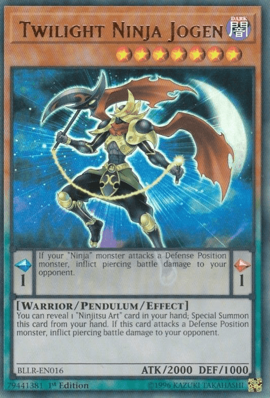 Twilight Ninja Jogen [BLLR-EN016] Ultra Rare (ONLINE ORDER ONLY)