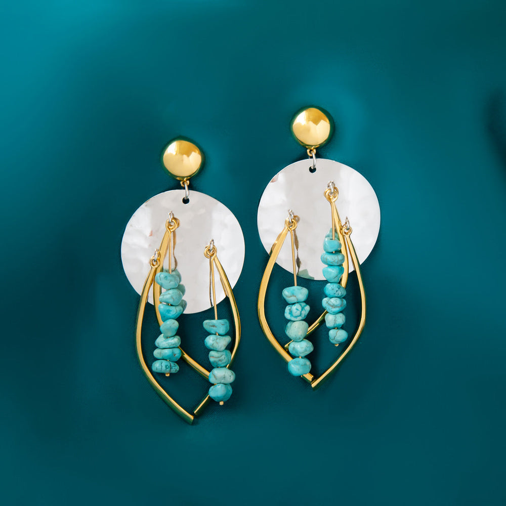 Star Trek X RockLove Guinan Turquoise Earrings (ONLINE ORDER ONLY)