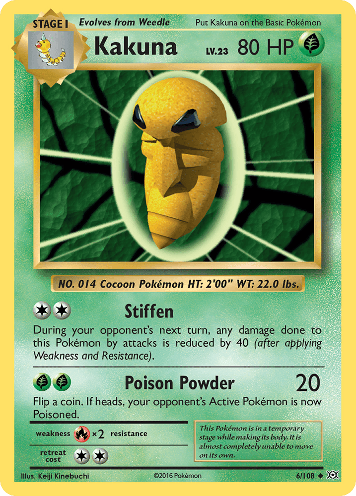 Kakuna (6/108) [XY: Evolutions] (Online Only)