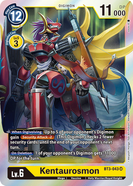 Kentaurosmon [BT3-043] [Release Special Booster Ver.1.0] (ONLINE ORDER ONLY)