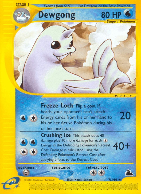 Dewgong (7/144) [Skyridge] (Online Only)
