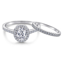 The Ada - Silver Wedding Ring Set (ONLINE ORDER ONLY)