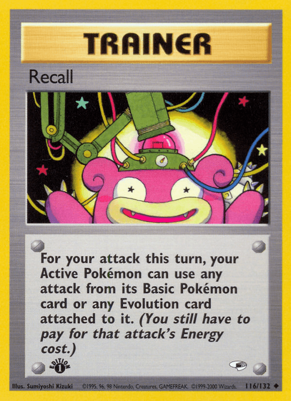 Recall (116/132) [Gym Heroes 1st Edition] (Online Only)