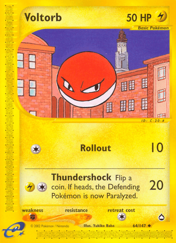 Voltorb (64/147) [Aquapolis] (Online Only)