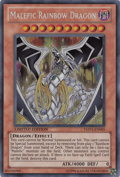 Malefic Rainbow Dragon [YMP1-EN005] Secret Rare (ONLINE ORDER ONLY)
