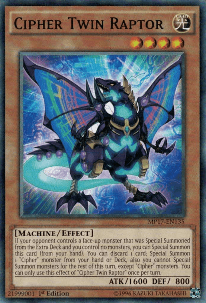 Cipher Twin Raptor [MP17-EN135] Common (ONLINE ORDER ONLY)