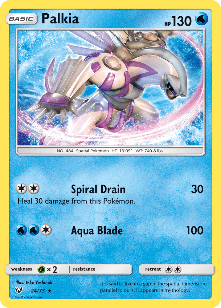 Palkia (24/73) [Sun & Moon: Shining Legends] (Online Only)