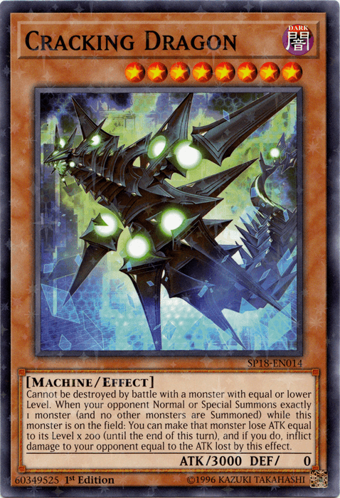 Cracking Dragon [SP18-EN014] Starfoil Rare (ONLINE ORDER ONLY)