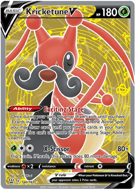 Kricketune V (142/163) [Sword & Shield: Battle Styles] (Online Only)