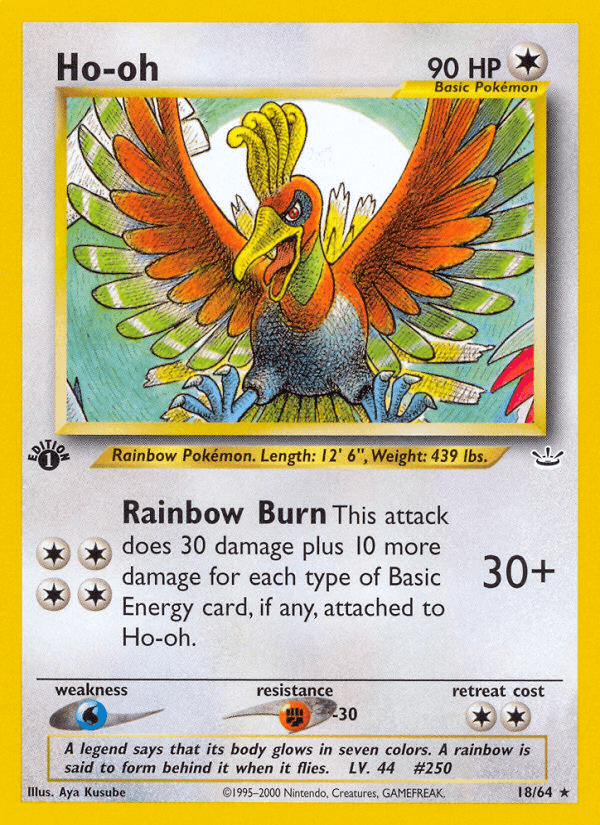 Ho-oh (18/64) [Neo Revelation 1st Edition] (Online Only)