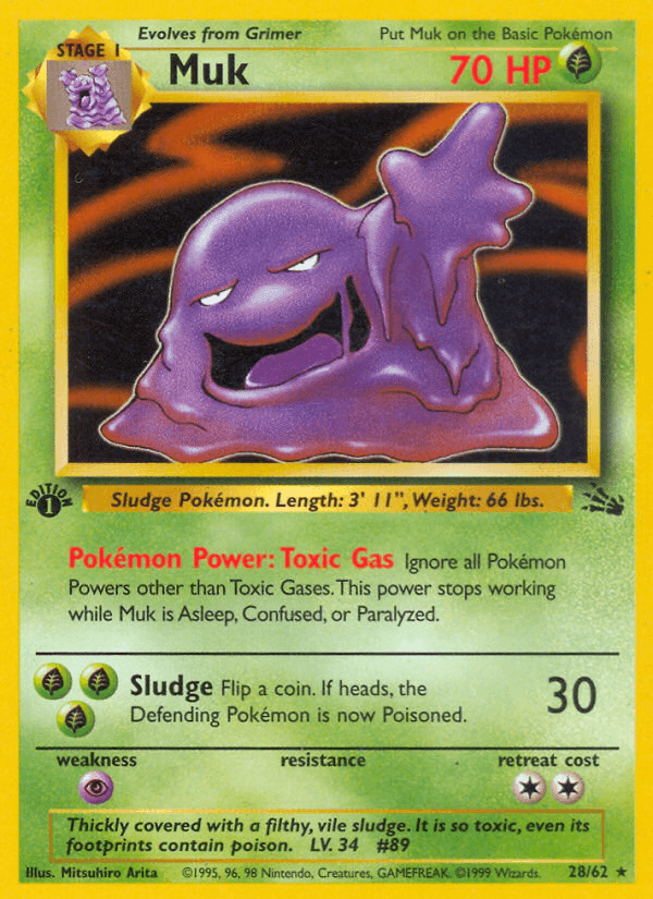 Muk (28/62) [Fossil 1st Edition] (Online Only)