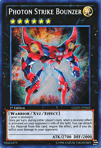 Photon Strike Bounzer [GAOV-EN043] Secret Rare (ONLINE ORDER ONLY)