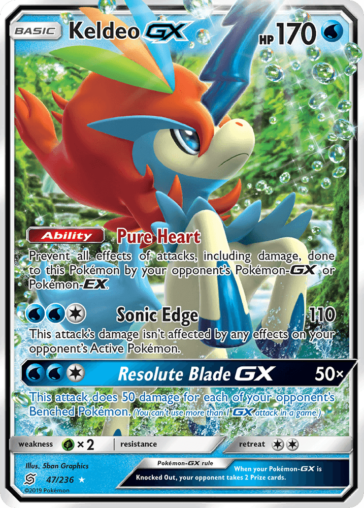 Keldeo GX (47/236) [Sun & Moon: Unified Minds] (Online Only)