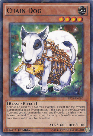 Chain Dog [BP03-EN080] Shatterfoil Rare (ONLINE ORDER ONLY)