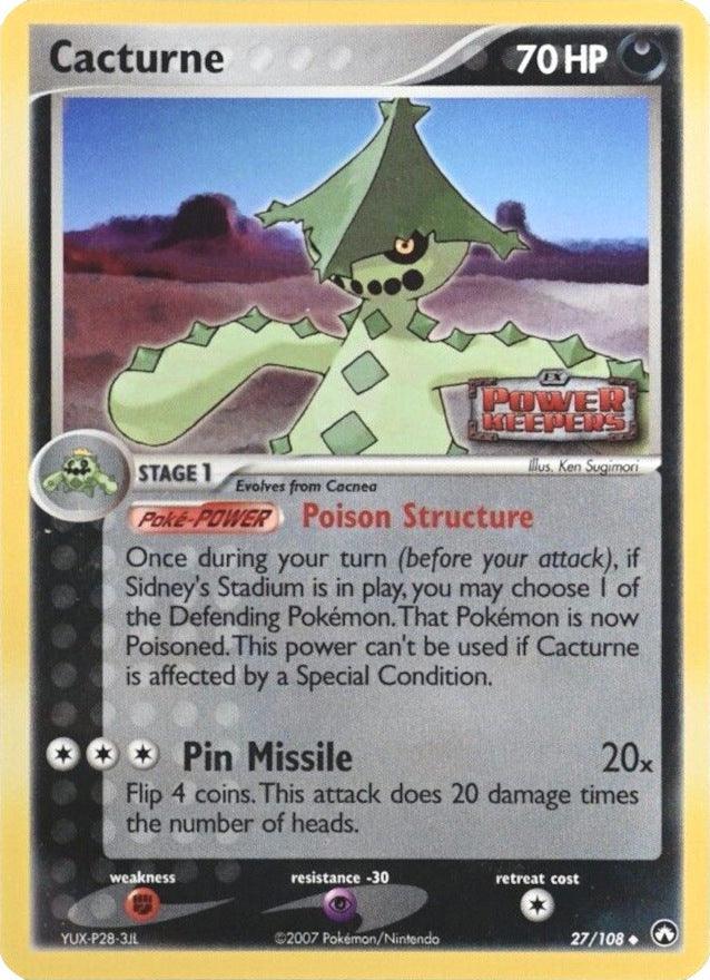 Cacturne (27/108) (Stamped) [EX: Power Keepers] (Online Only)