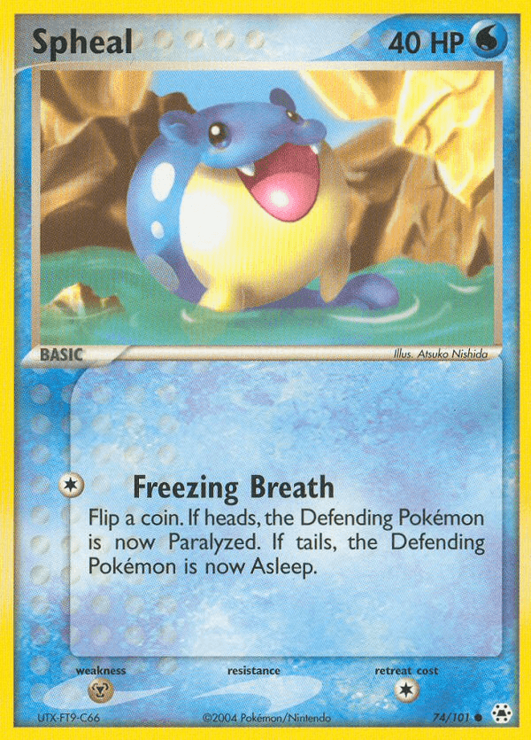 Spheal (74/101) [EX: Hidden Legends] (Online Only)
