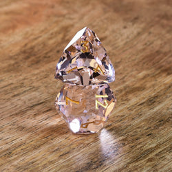Baby Pink Topaz Multifaceted Glass Dice Set (ONLINE ORDER ONLY)