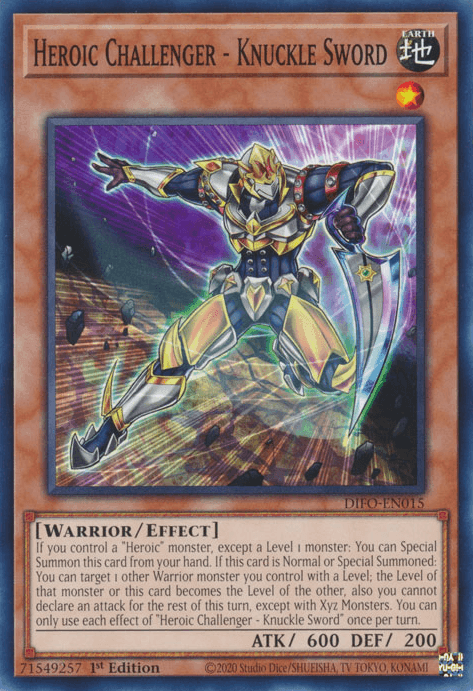 Heroic Challenger - Knuckle Sword [DIFO-EN015] Common (ONLINE ORDER ONLY)