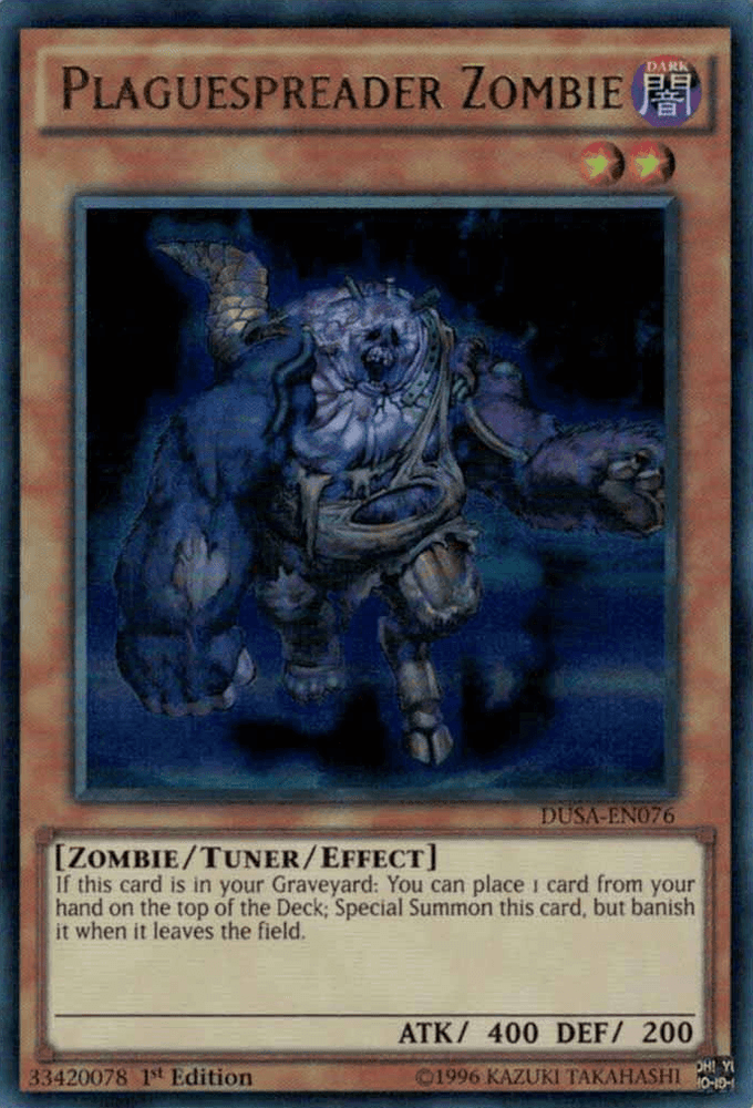 Plaguespreader Zombie [DUSA-EN076] Ultra Rare (ONLINE ORDER ONLY)