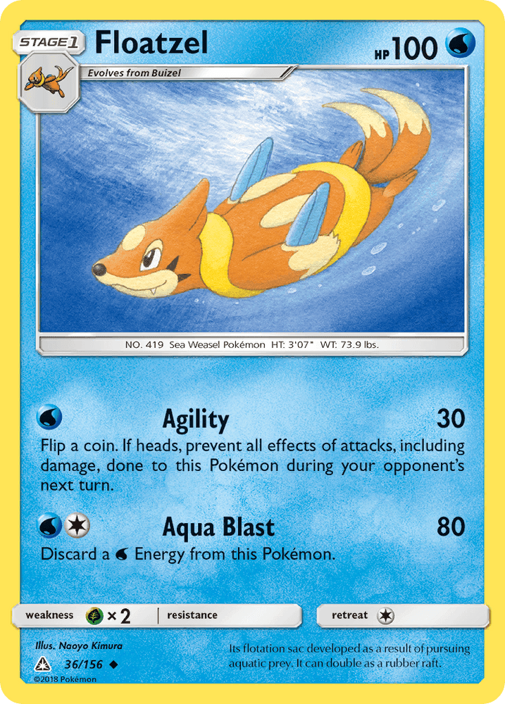 Floatzel (36/156) [Sun & Moon: Ultra Prism] (Online Only)