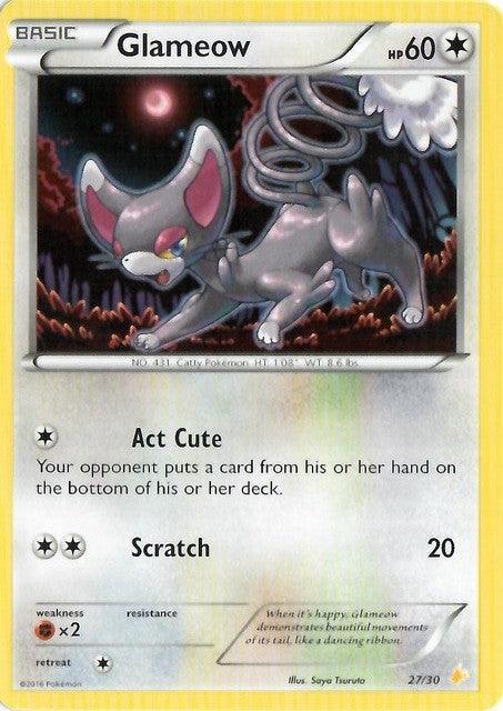 Glameow (27/30) [XY: Trainer Kit 3 - Pikachu Libre] (Online Only)