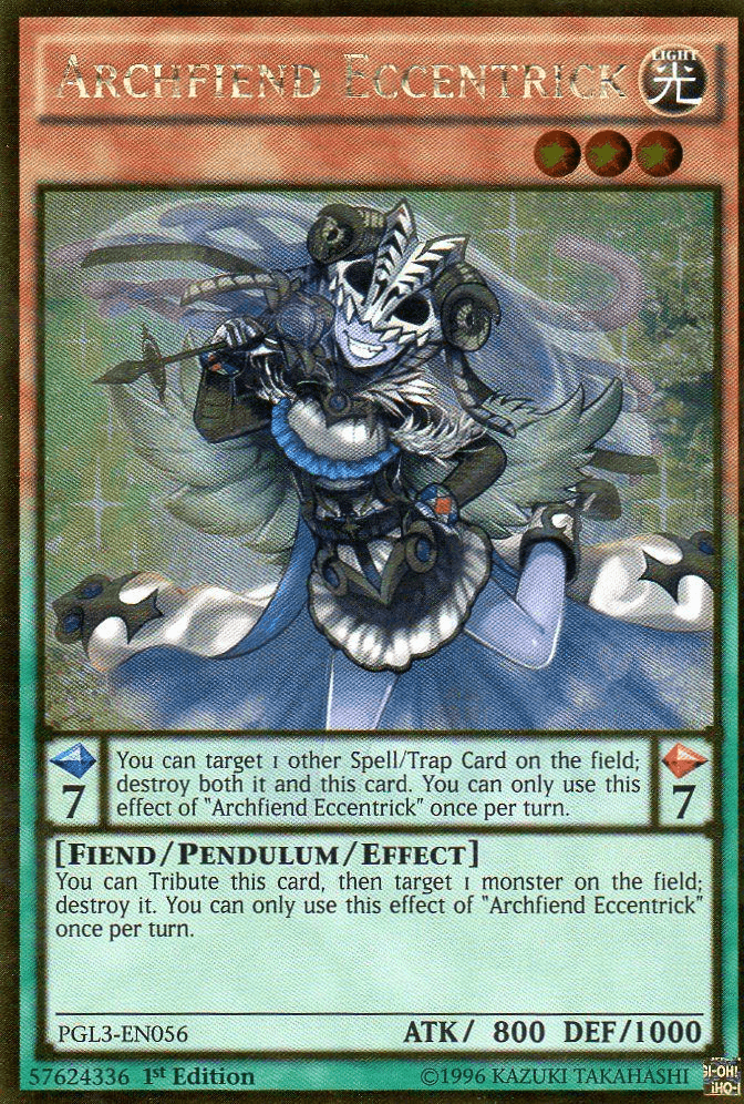 Archfiend Eccentrick [PGL3-EN056] Gold Rare (ONLINE ORDER ONLY)