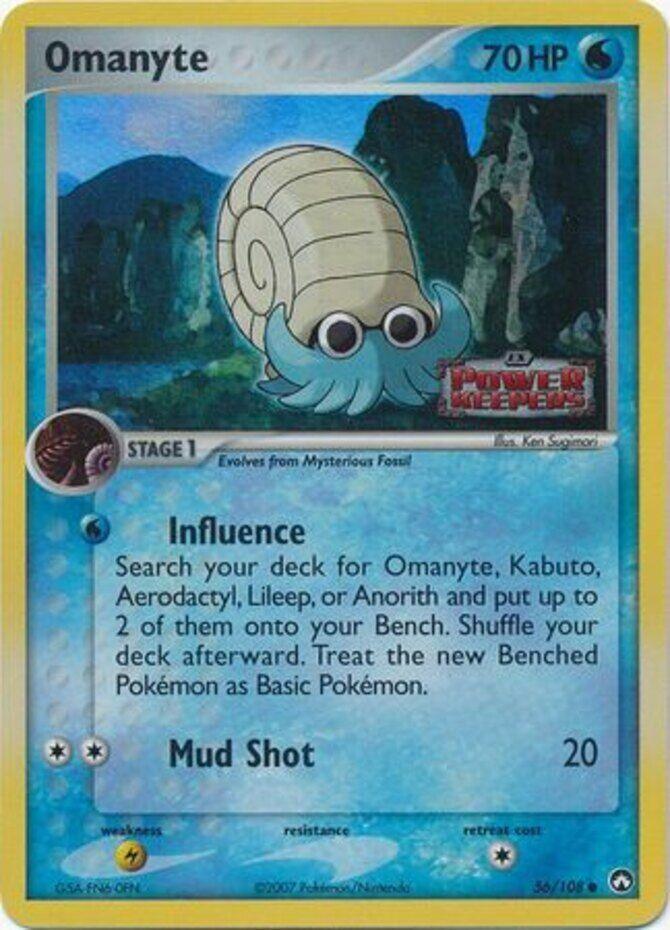 Omanyte (56/108) (Stamped) [EX: Power Keepers] (Online Only)