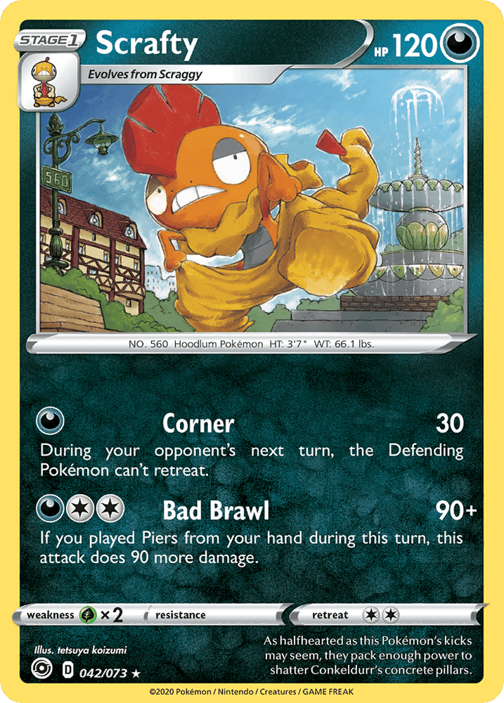 Scrafty (042/073) [Sword & Shield: Champion's Path] (Online Only)