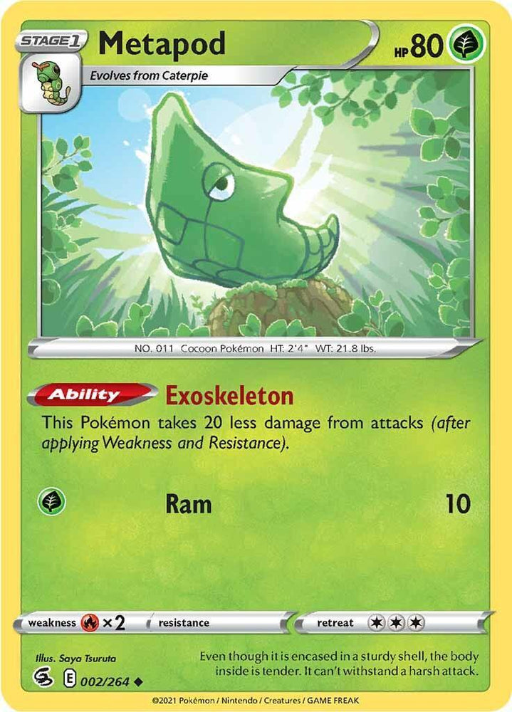 Metapod (002/264) [Sword & Shield: Fusion Strike] (Online Only)