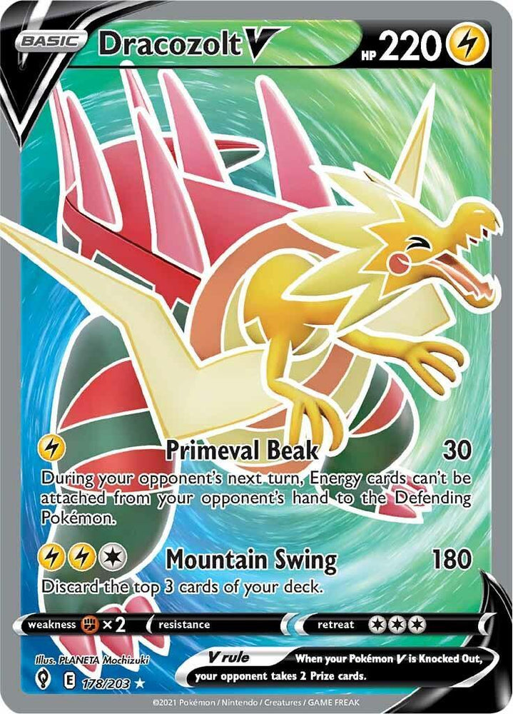 Dracozolt V (178/203) [Sword & Shield: Evolving Skies] (Online Only)