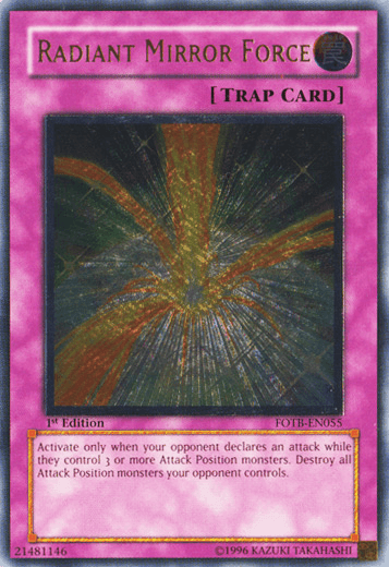 Radiant Mirror Force [FOTB-EN055] Ultimate Rare (ONLINE ORDER ONLY)