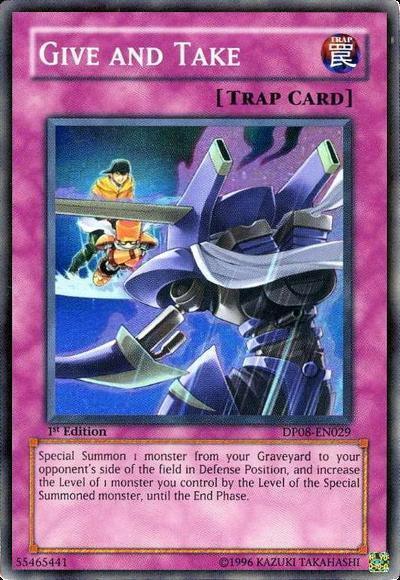 Give and Take [DP08-EN029] Super Rare (ONLINE ORDER ONLY)