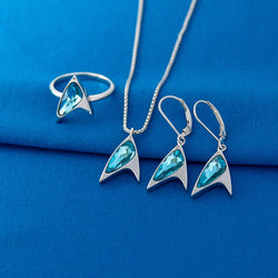 Star Trek X RockLove Blue Crystal Delta Pendant (ONLINE ORDER ONLY)