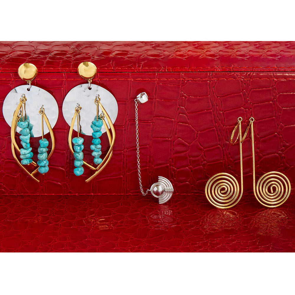 Star Trek X RockLove Guinan Turquoise Earrings (ONLINE ORDER ONLY)