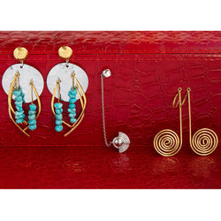 Star Trek X RockLove Guinan Turquoise Earrings (ONLINE ORDER ONLY)