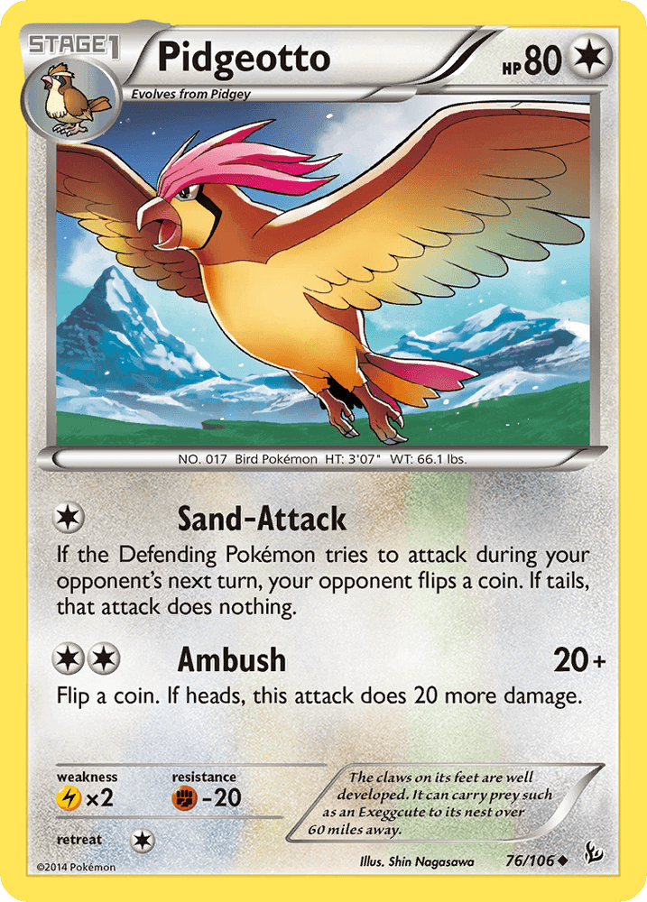 Pidgeotto (76/106) [XY: Flashfire] (Online Only)