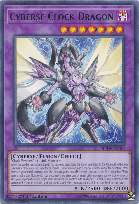 Cyberse Clock Dragon [MP19-EN180] Rare (ONLINE ORDER ONLY)