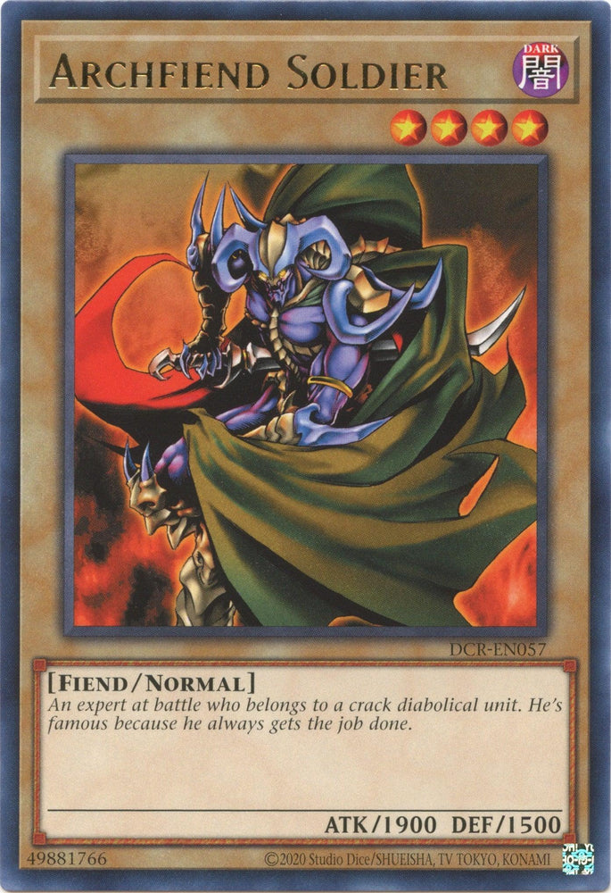 Archfiend Soldier (25th Anniversary) [DCR-EN057] Rare (ONLINE ORDER ONLY)