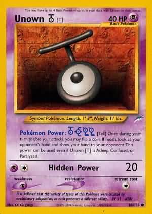Unown [T] (88/105) [Neo Destiny Unlimited] (Online Only)
