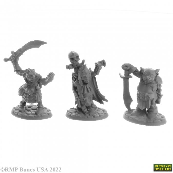 Bones Dungeon Dwellers: Goblin Elites (3) (ONLINE ORDER ONLY)