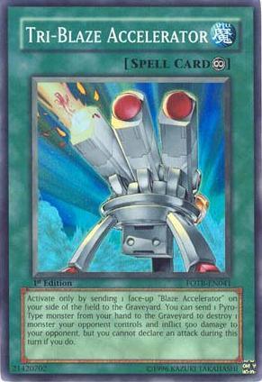 Tri-Blaze Accelerator [FOTB-EN041] Super Rare (ONLINE ORDER ONLY)