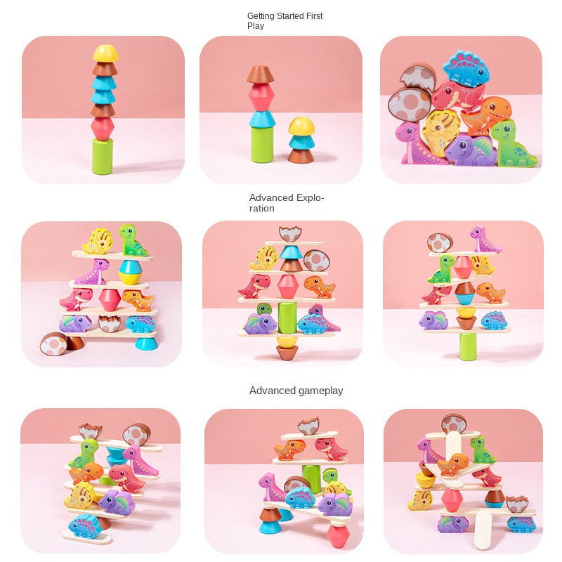 Wooden Stacking Balance Building Blocks (ONLINE ORDER ONLY)