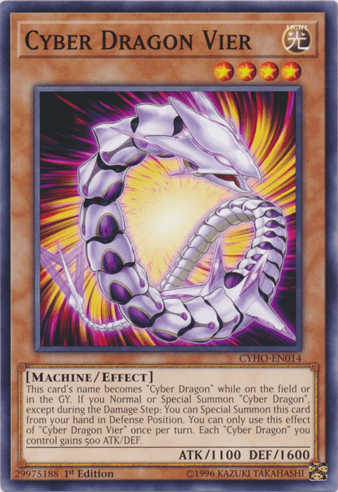 Cyber Dragon Vier [CYHO-EN014] Common (ONLINE ORDER ONLY)