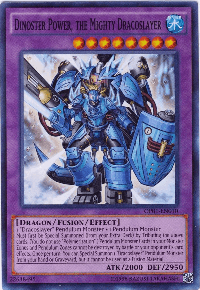Dinoster Power, the Mighty Dracoslayer [OP01-EN010] Super Rare (ONLINE ORDER ONLY)