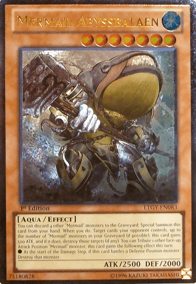 Mermail Abyssbalaen [LTGY-EN083] Ultimate Rare (ONLINE ORDER ONLY)