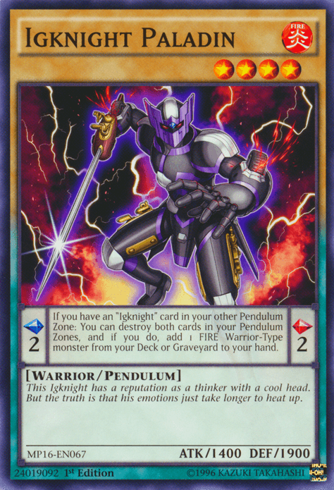 Igknight Paladin [MP16-EN067] Common (ONLINE ORDER ONLY)
