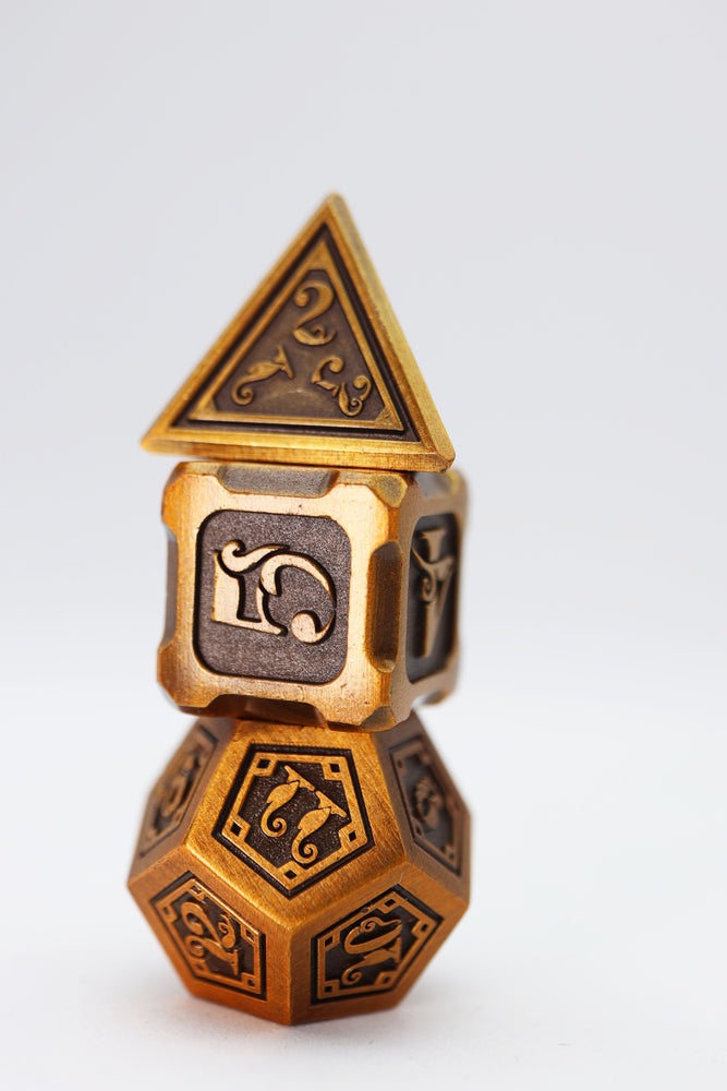Alchemist Metals: Gold - Metal RPG Dice Set (ONLINE ORDER ONLY)